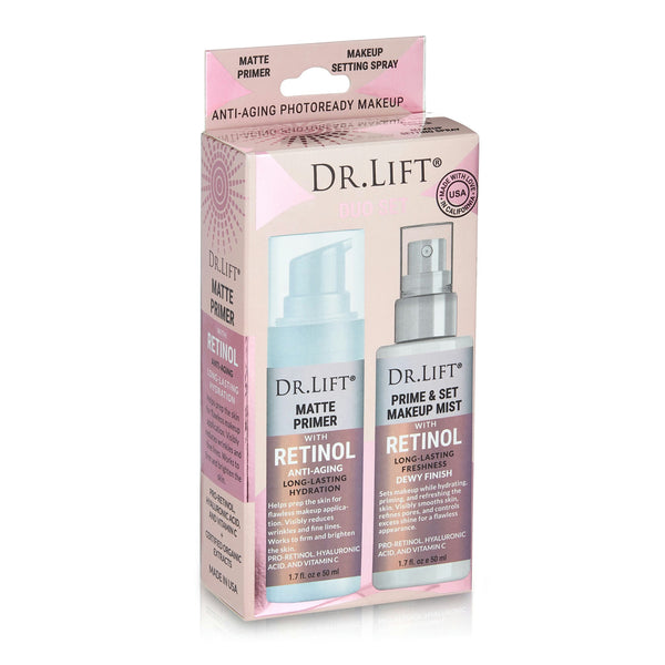 Dr. Lift® DUO  PRIME & SET MAKEUP MIST MATTE PRIMER LONG-LASTING HYDRATION