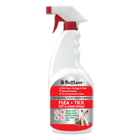 RuffLove Flea + Tick Pet & Home Spray, Peppermint/Rosemary
