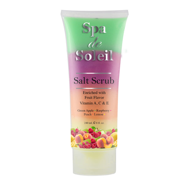 Spa de Soleil Rainbow Souffle Salt Scrub (Apple, Raspberry, Peach, Lemon)