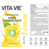 Vita Vie Moisturizing Hand Disinfectant Gel, Lemon, 64 oz