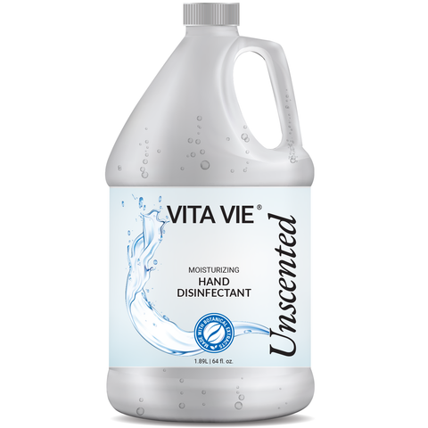 Vita Vie Moisturizing Hand Disinfectant Gel, Unscented, 64 oz