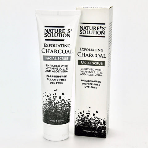 Nature's Solution Exfoliating Charcoal Facial Scrub