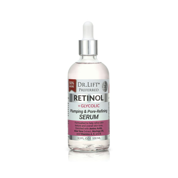 Dr. Lift Retinol + Glycolic Plumping and Pore-Refining Serum, 3.3 fl oz