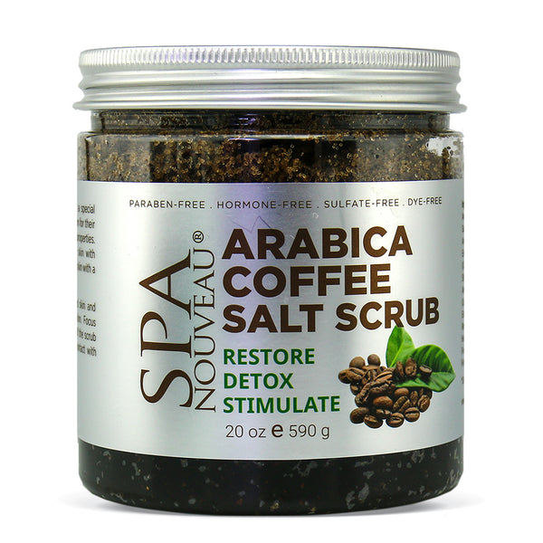 Spa Nouveau Arabica Coffee Salt Scrub, 20 oz