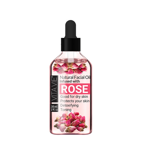Vita Vie Natural Facial Oil Infused with Rose, 1.75 oz