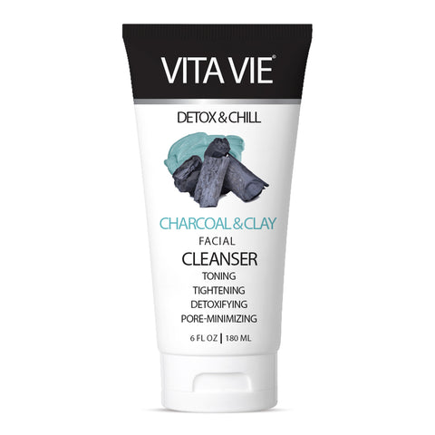 Vita Vie Charcoal & Clay Cleanser, 6 oz